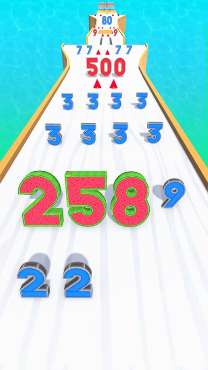 Number Match Puzzle Running 3D