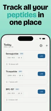 Peptide Calc & Tracker: Dosyne screenshot 1