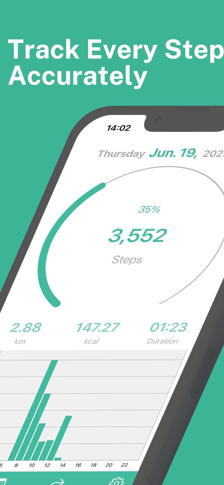 Step Counter Maipo - Pedometer iphone screenshot 1