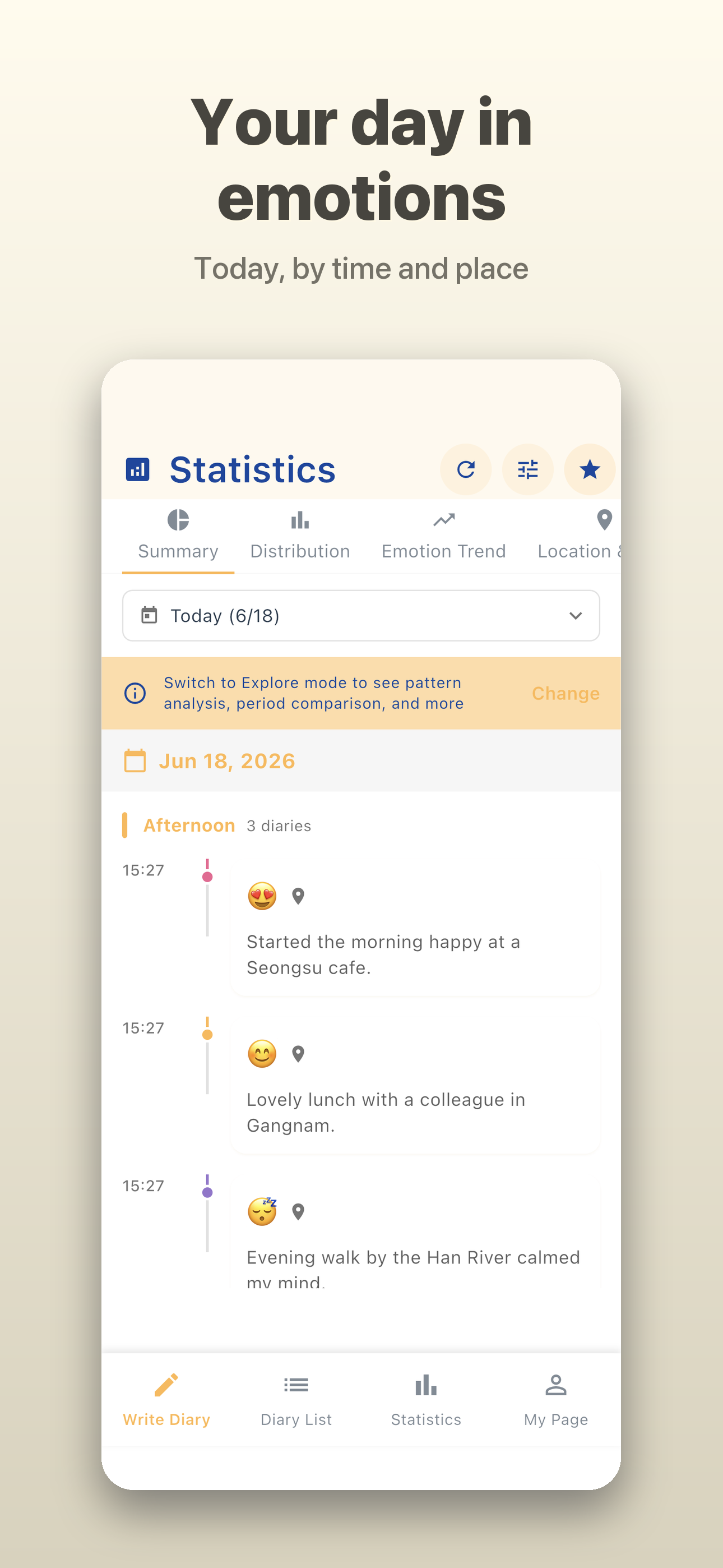 Emotion Log : 감정을 기록하세요. screenshot 4