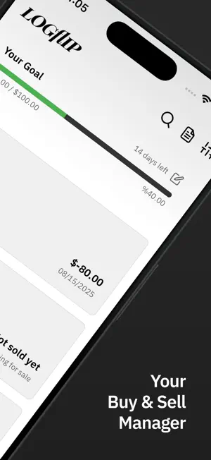 Logflip: Buy & Sell Manager screenshot 2