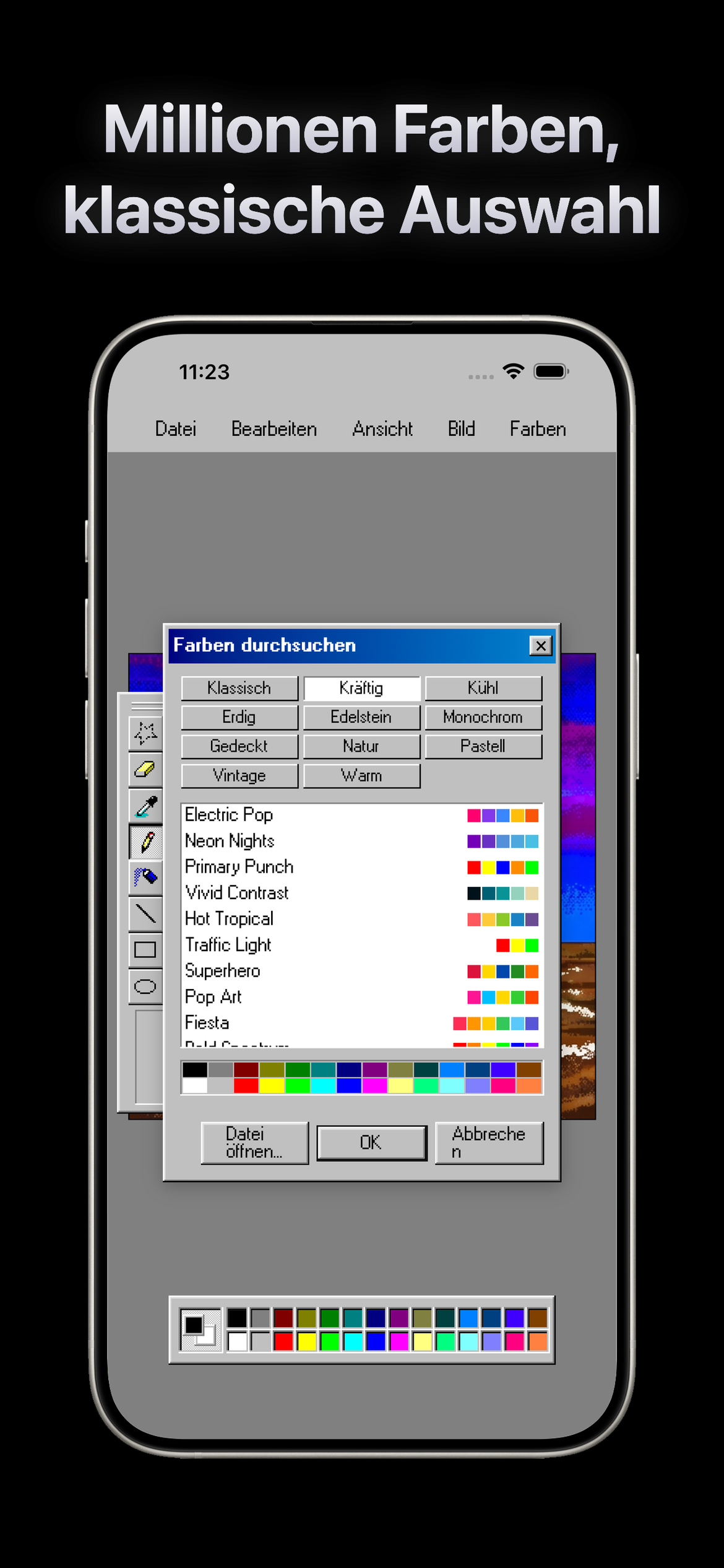 Paint.exe - Retro Malen — Millionen Farben, klassischer Picker