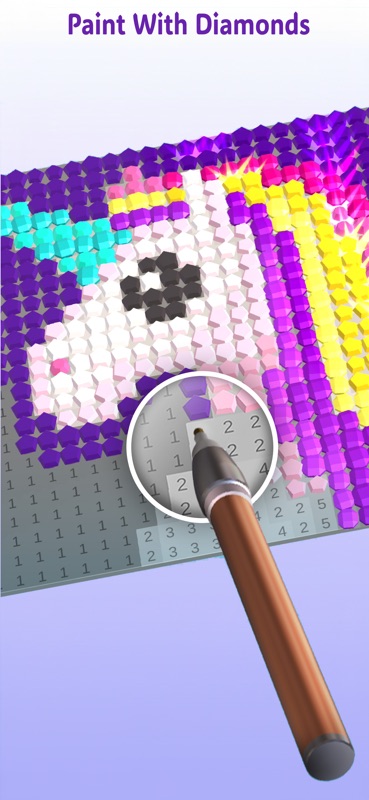 Diamond Painting ASMR Coloring screenshot 3