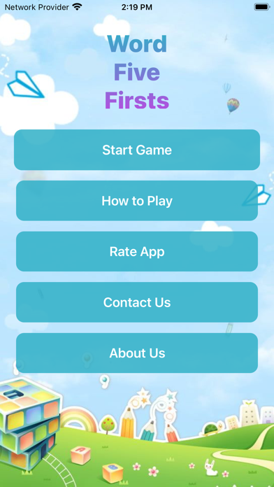 Word Five Firsts Screenshot
