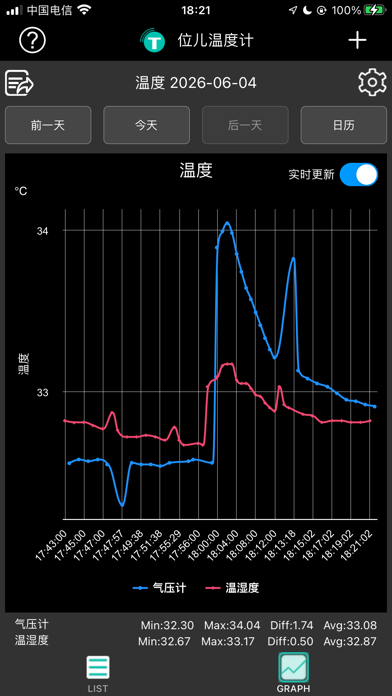 T-Sensor screenshot