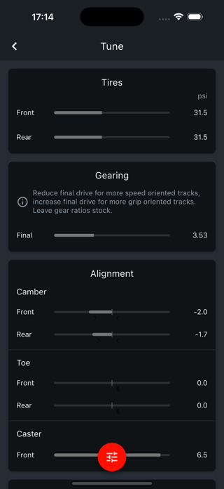 QuickTune - Forza Tuning App Screenshot 3 of 4