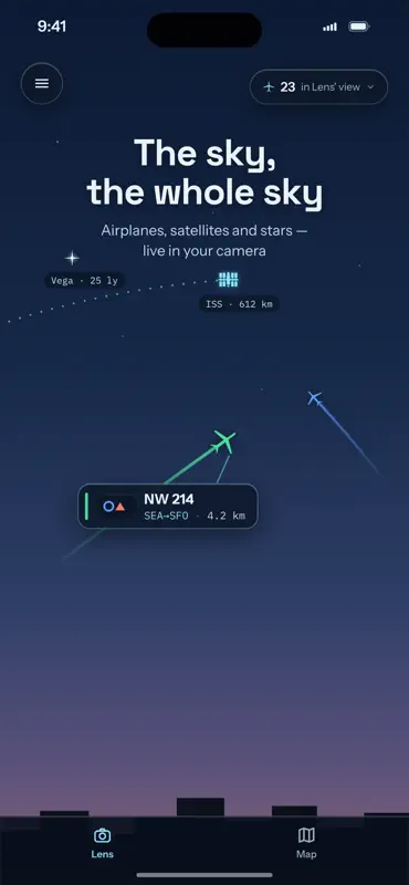 SkyLens : AR Spotter screenshot 1 of 10