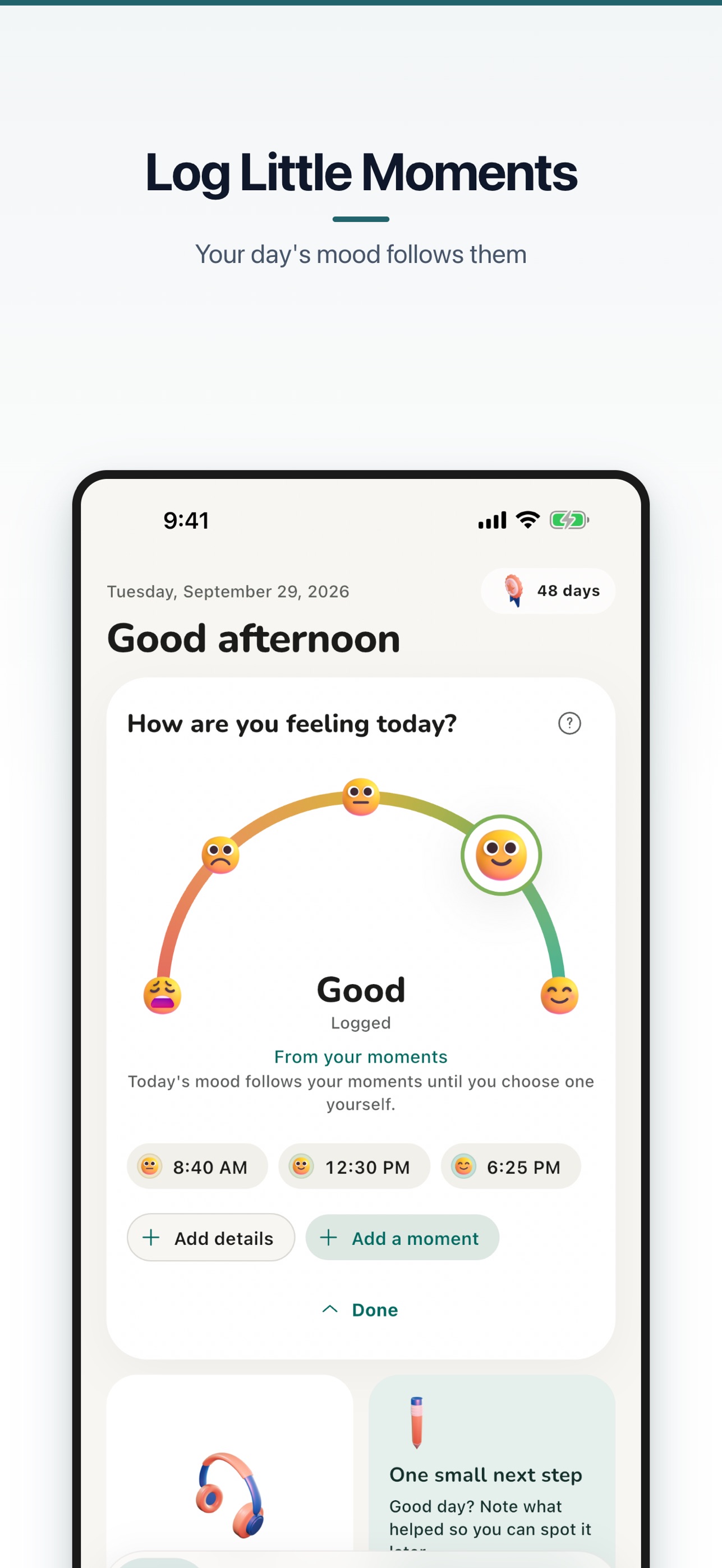 Screenshot 1 of LeafStreak: Mood Journal
