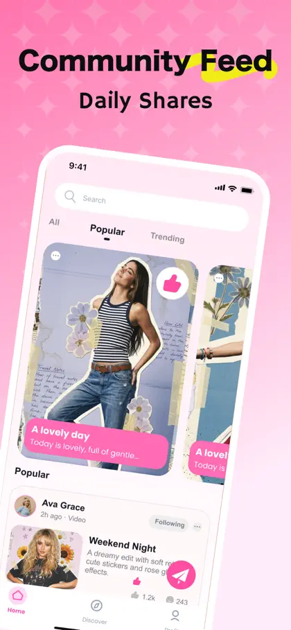 Screenshot 3 di 4 di Whooli - Share，Chat & Connect