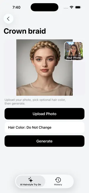 AI Hairstyle Try On Filter App screenshot 3