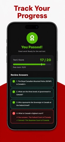 Maple Citizenship: Canada Test iPhone screenshot