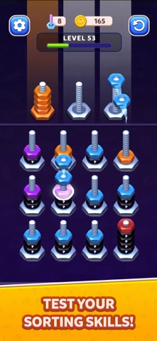 Bolt Sort - Stacking Puzzle Screenshot 4 of 7