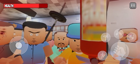 Gore Town Online Multiplayer - Los usuarios pueden elegir entre una variedad de armas improvisadas, como la barra de mancuernas, para participar en el combate cuerpo a cuerpo y garantizar una acción constante.