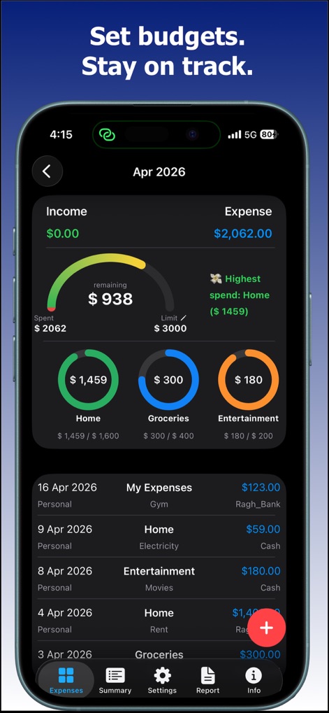 Expense Tracker Budget & Bills - Finance App | MWM