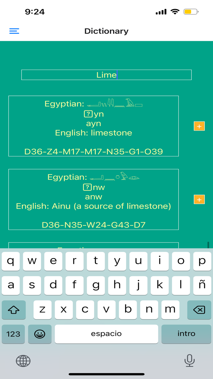 Egyptian Dictionary Premium