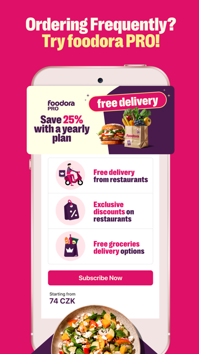 foodora CZ: Food & Groceries Screenshot