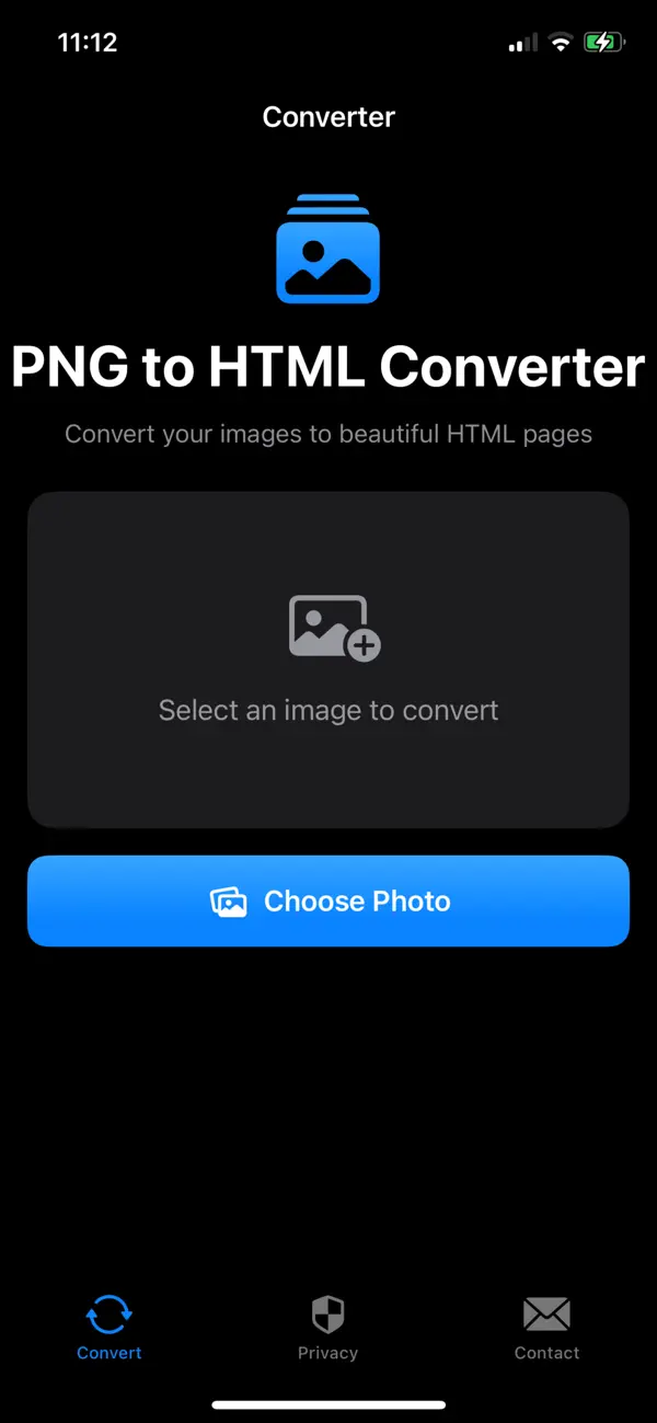 Screenshot #1 pour PNG to HTML