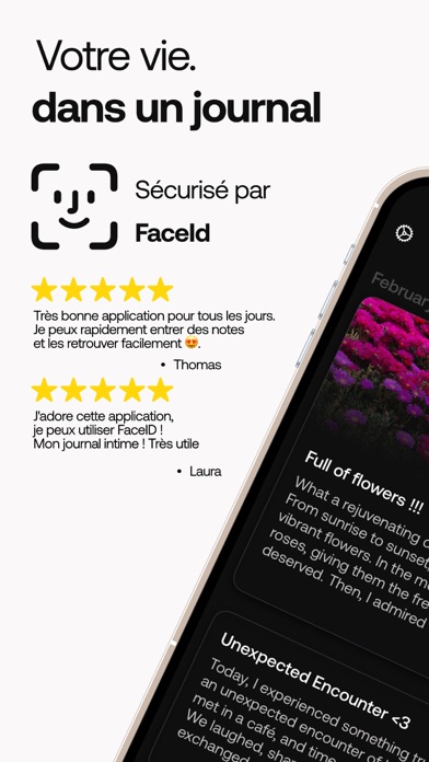 Screenshot #1 pour Mon journal • carnet secret