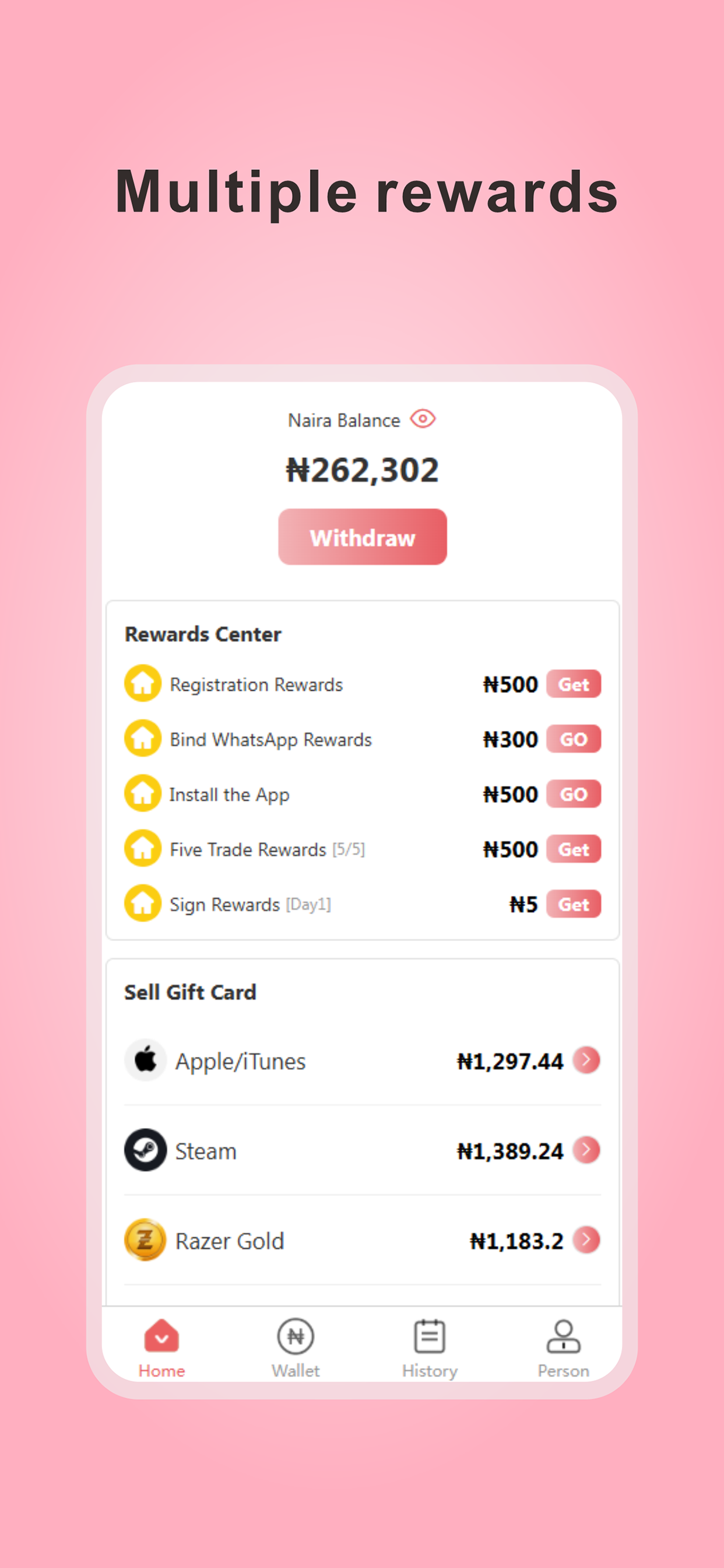 OkingCard - Sell Gift Cards screenshot 5