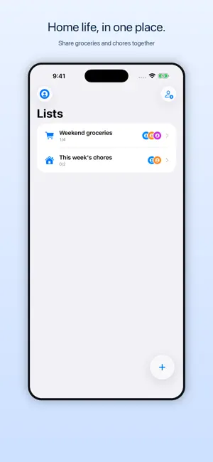 Clanly: Shared Family Lists screenshot 1