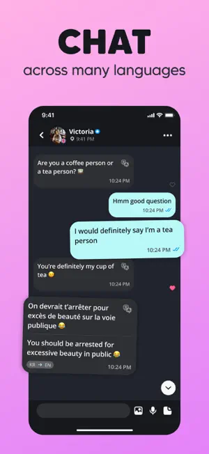 Moji - Language Exchange Chat screenshot 6