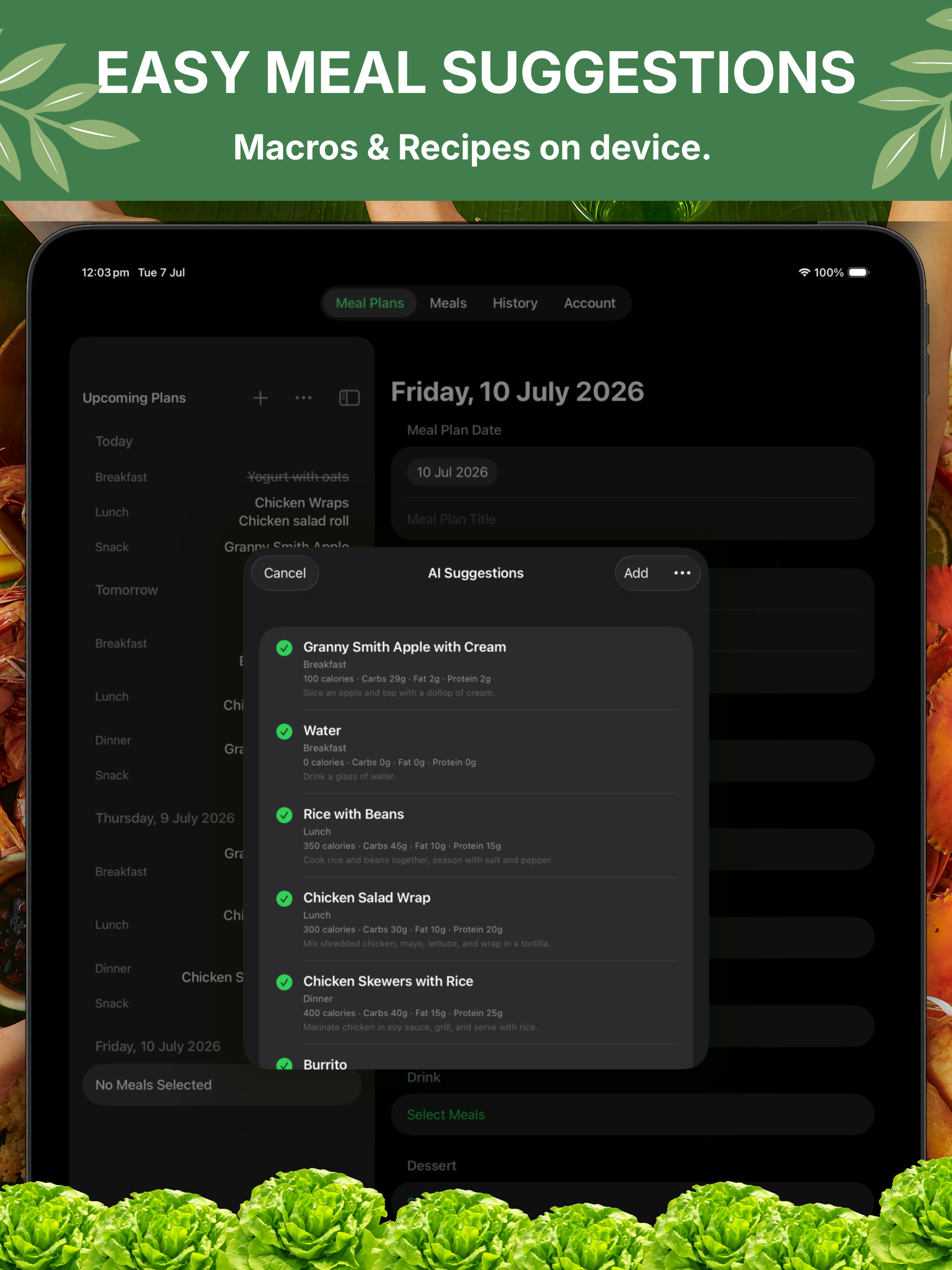My Meal Plan: Food Tracker screenshot 7