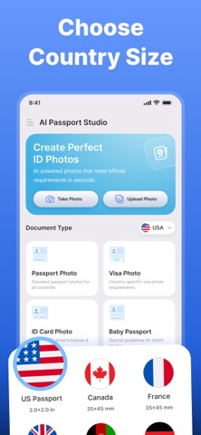 Passport Photo Maker: Editor screenshot