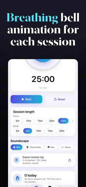 Pomodoro Timer - Focus Bell screenshot 2