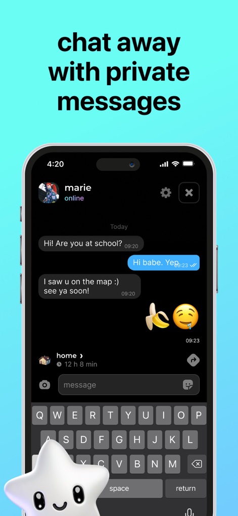 Blink — Friends circle - This tool offers a seamless private chat interface, complete with message timestamps for clear communication history.