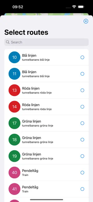 Stockholm live map screenshot 2