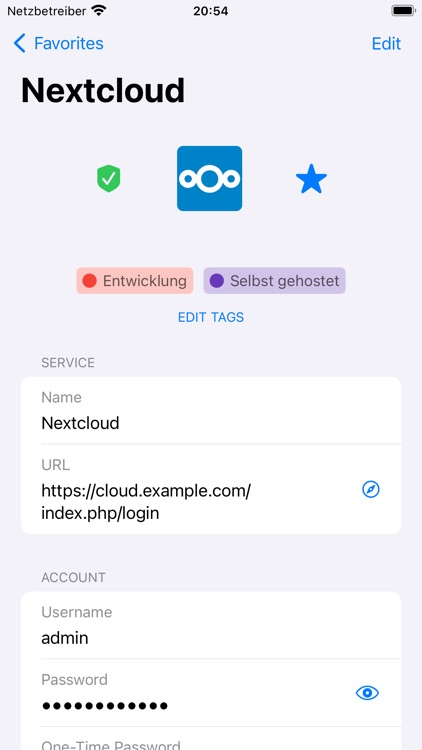 Passwords for Nextcloud screenshot-3