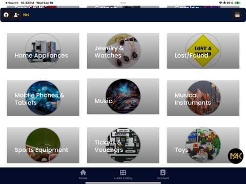MAKlistings iPad screenshot