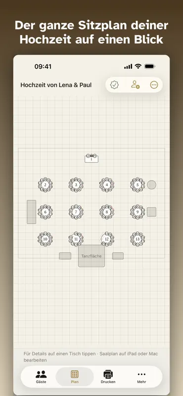 Soirée: Sitzplan Hochzeit screenshot 1 of 8