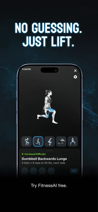 Fitness AI Gym Workout Planner: Screenshot 8 von 8
