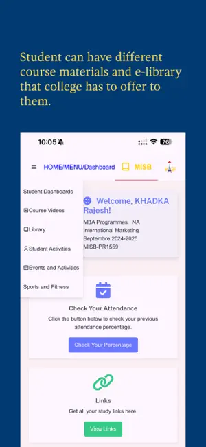 MISBStudentApp screenshot 3