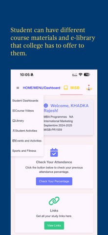 MISBStudentApp screenshot