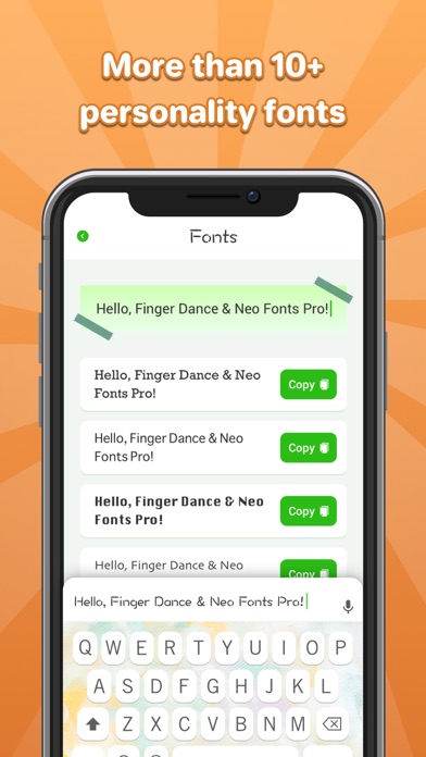 Neo Fonts Pro: Finger Dance Screenshot
