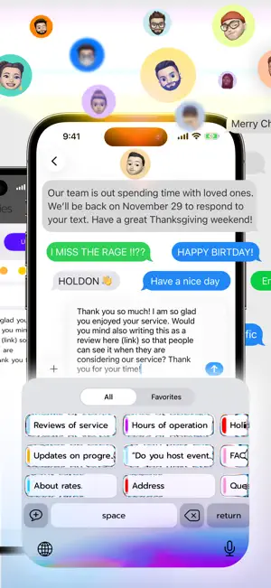 Quick Replies - Paste Keyboard screenshot 3