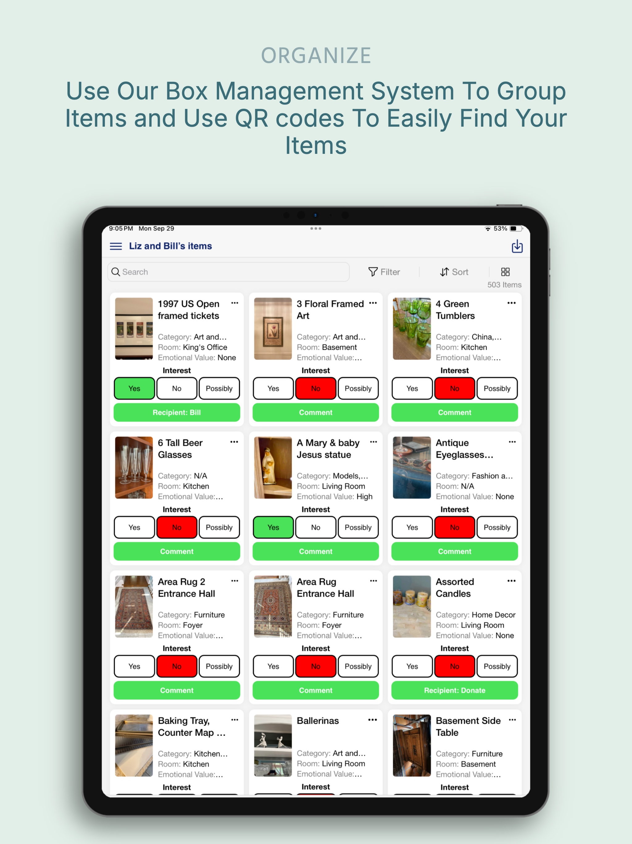 SaveOr: Home Inventory App