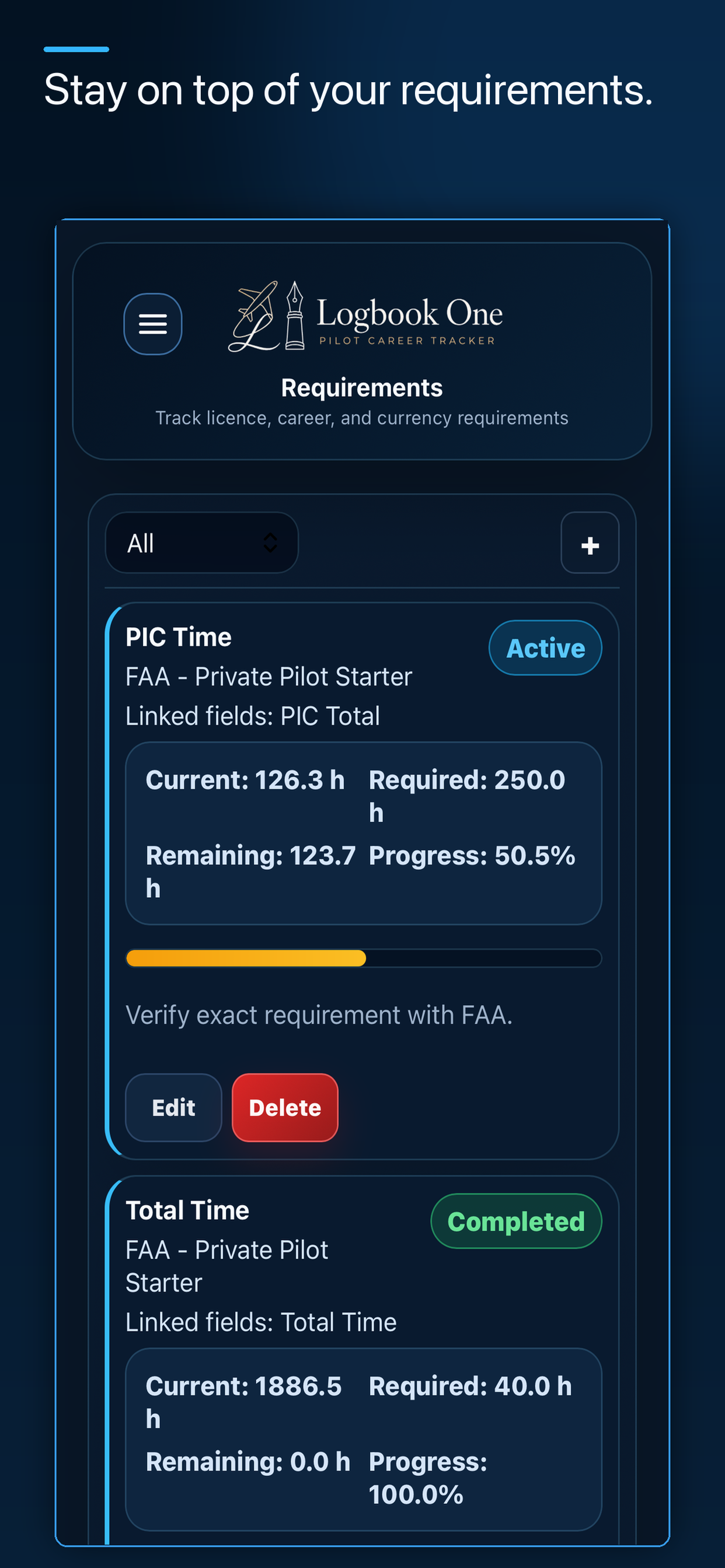 Logbook One: Pilot Logbook screenshot 3