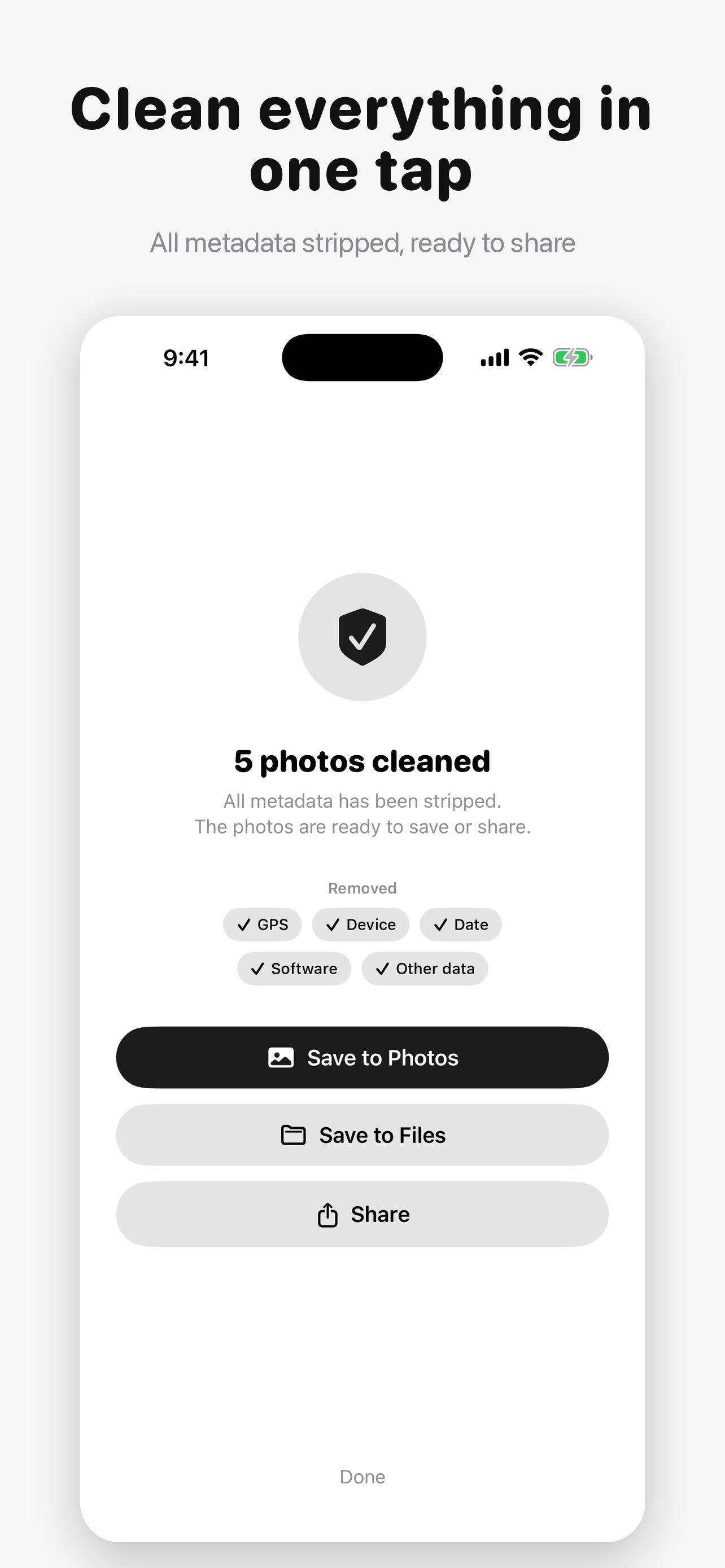 Metadata Remover Photo & Video screenshot 3