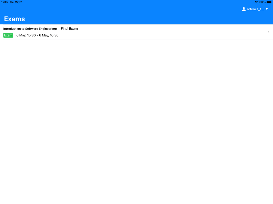 #1. Artemis - Exam Supervision (iOS) 由: TUM Applied Education Technologies