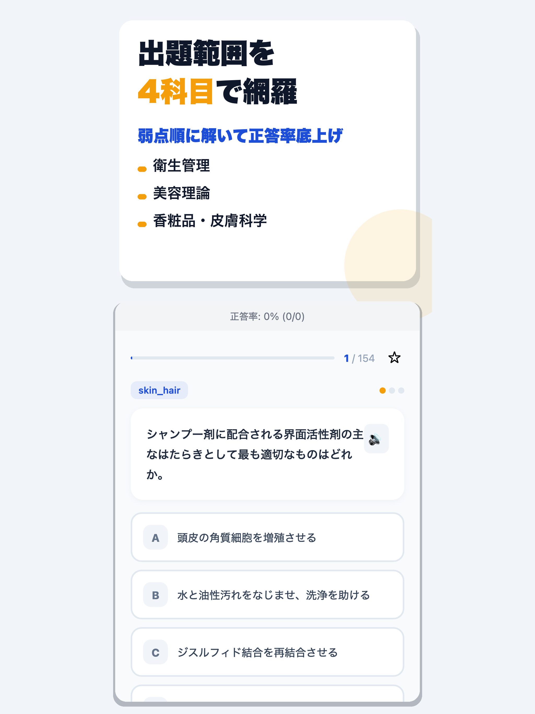 美容師国家試験 合格ドリル
