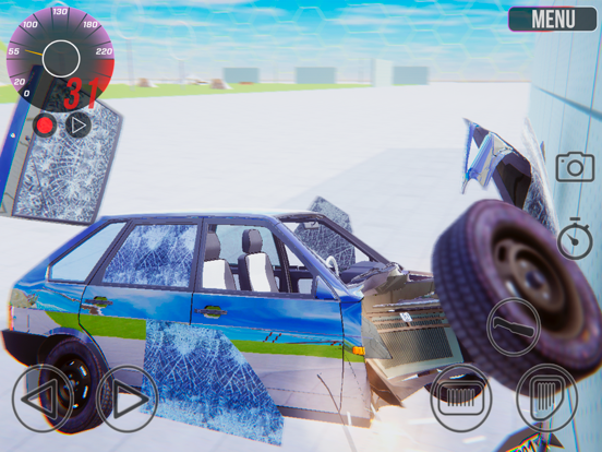 VAZ Crash Test Simulator 2 iPad screenshot 4 - Games app