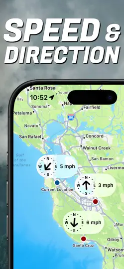 Capture d'écran de Wind Compass - Windygo sur iPhone 5