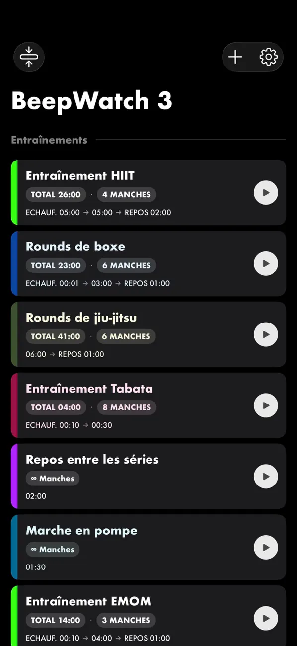 Screenshot #2 pour Minuteur Intervalle: BeepWatch