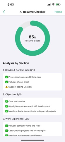 Resume Maker: AI CV Creator Screenshot 4 of 6