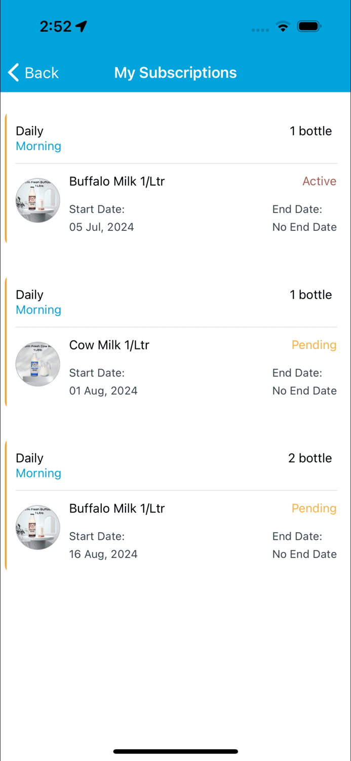 Farmer Dairy  Milk Delivery