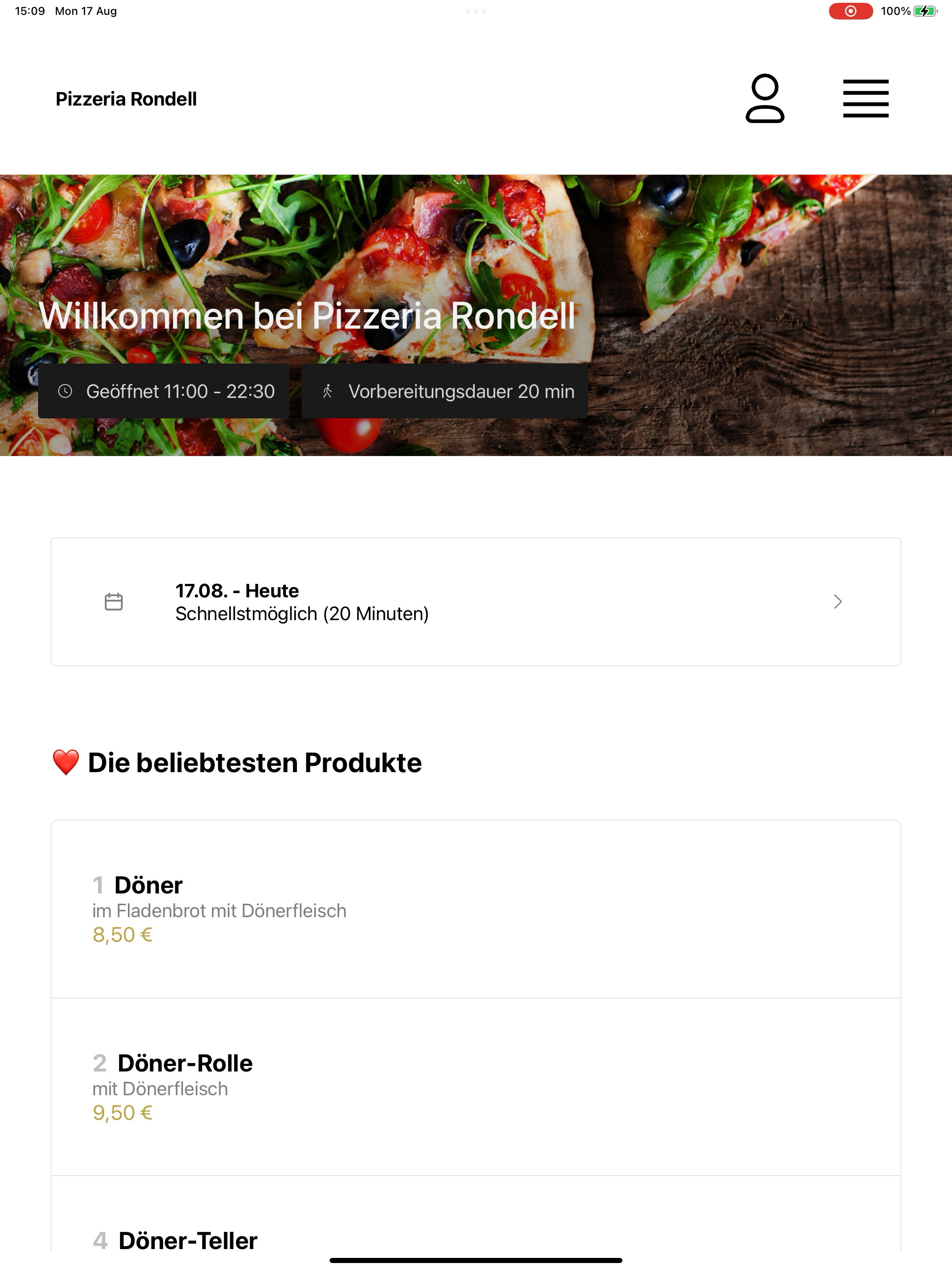 Pizzeria Rondell screenshot 14