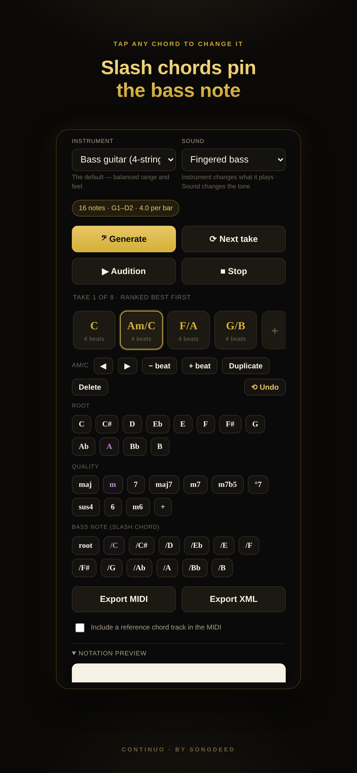 Continuo: Bassline Maker screenshot 4